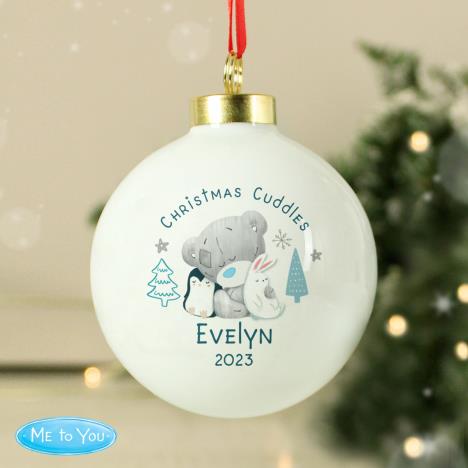 Personalised First Christmas Winter Explorer Me to You Bauble Extra Image 1